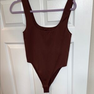 Chocolate brown “skims” dupe bodysuit